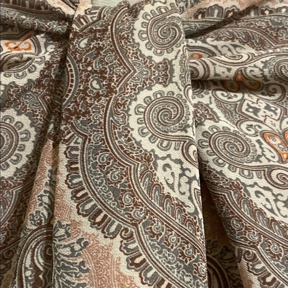 Elegant Paisley Long Sleeve Dress - Picture 3 of 3